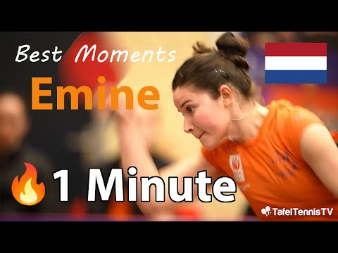 Emine Ernst 1 minute 🔥 Netherlands France Qualification European Champs #tabletennis #tafeltennis
