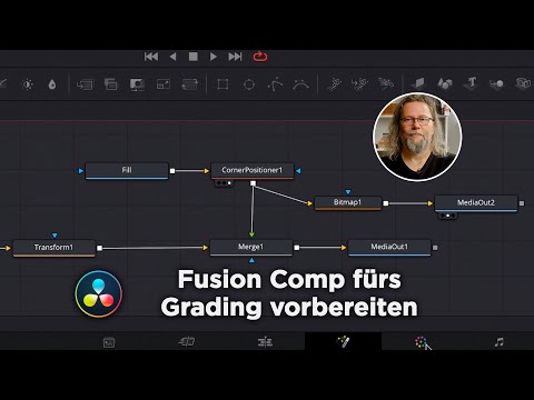 Fusion Comp fürs Grading vorbereiten | DaVinci Resolve 18 Tutorial