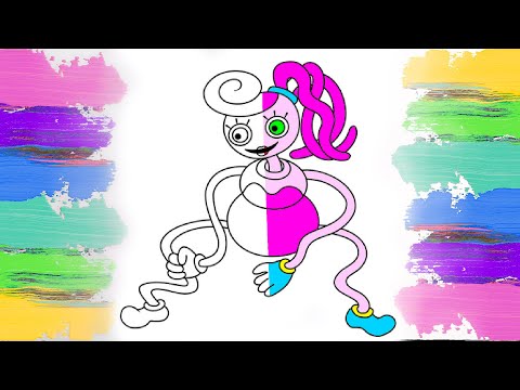 Mommy Long Legs Coloring Page | Poppy Playtime Chapter 2 | Page de coloriage Mommy Long Legs