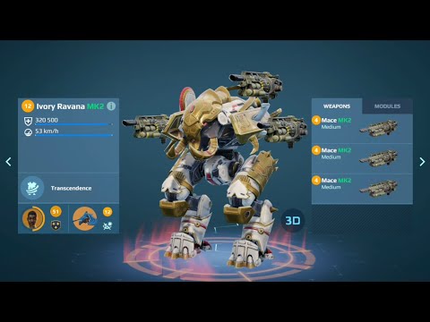 BEST CRISIS KILLER? MACE ON THE RAVANA! UNDERRATED BUILD! (War Robots)