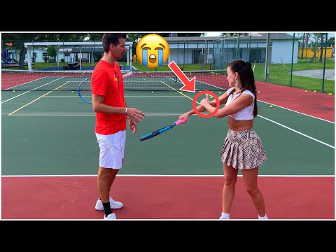 Anna Has Tennis Elbow 😭 (or maybe not 🙏) | 3.0 NTRP Lesson thumbnail