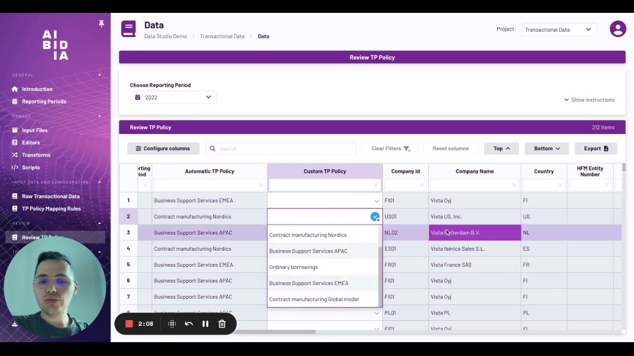 Streamline Your Transfer Pricing with Data Studio by Aibidia
