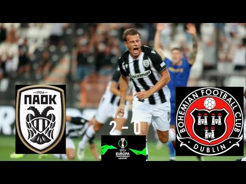 PAOK 2-0 BOHEMIANS highlights |Europa conference league