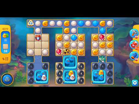 Fishdom. 8272 level no boosters and diamonds - 13 moves (❌ no lightning)