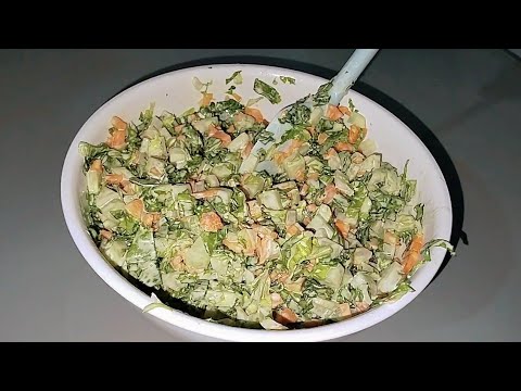 3 Ingredients Salad Recipe! Carrot, Cucumber And Lettuce Salad At Home | Simple Salad Recipe