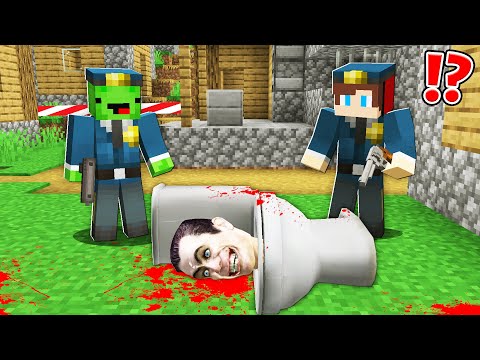 Who Killed a SKIBIDI TOILET ? Mikey and JJ Became POLICE ! - Minecraft (Maizen)