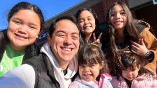 1 Dad and 5 Daughters- Grocery Shopping