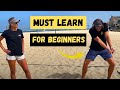 HOW TO PASS AND HIT IN BEACH VOLLEYBALL FOR BEGINNERS