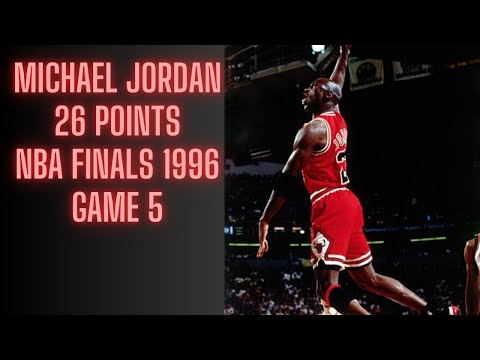 Michael Jordan Highlights 26 Points NBA Finals 1996 Game 5 Chicago Bulls vs Seattle SuperSonics