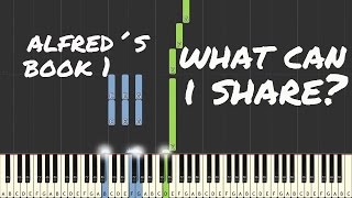 What can I share? - Alfred´s Basic Adult All in One Piano Course - Book 1 - p. 4