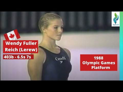 1988 Wendy Fuller Reich Team Canada - 403b - 6.5s 7s - Platform Diving - Olympics Games