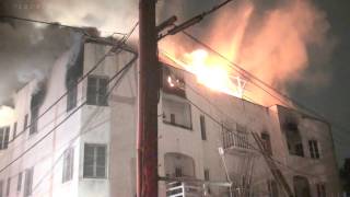 preview picture of video 'LAFD / Major Emergency Apt. Fire / Koreatown / Part 1 of 2'