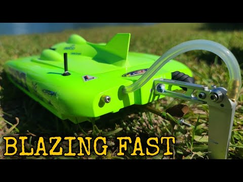 Super Fast Miss Geico 17 Upgraded Brushless Catamaran