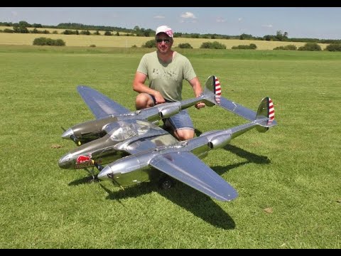 LOCKHEED P-38 LIGHTNING BY YELLOW AIRCRAFT IN RED BULL CHROME SCHEME - BUCKMINSTER WARBIRDS - 2021