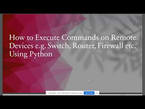 Python Execute A Command On Remote Machine In Python