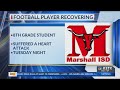 Marshall Middle School Football Player Recovering After Collapsing On The Field