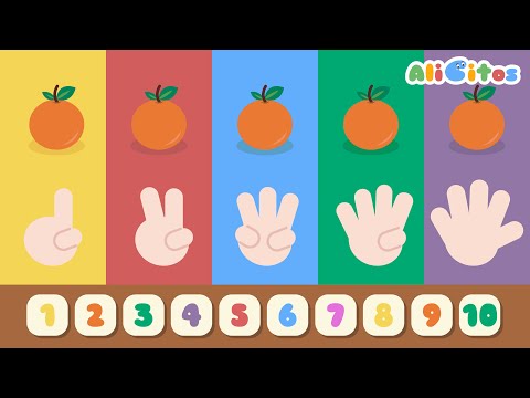 ¡Contemos con los Dedos! Aprende los Números del 1 al 10 de Manera Divertida -Vídeos educativos👧🏻👦🏻
