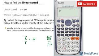 Calculate Angular Velocity from Linear Speed and Radius