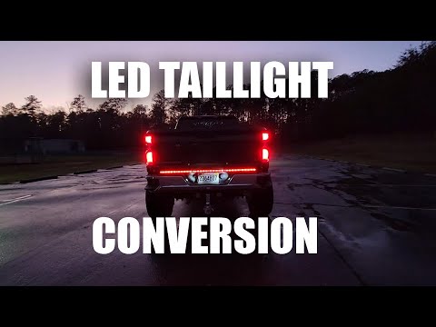 2019 2020 2021 2022 Silverado Sierra LED Brake Bulb and Tailgate strip install DIY Turn signal
