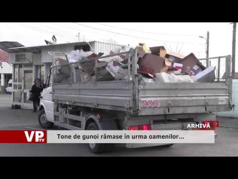 Tone de gunoi rămase în urma oamenilor…