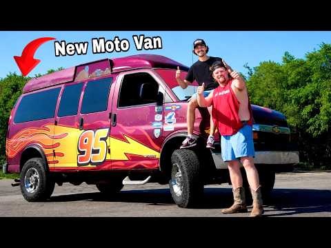 Surprising Spenny with a NEW Moto Van!