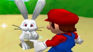 Super Mario 64 DS 100% Walkthrough Part 15 - Catching Rabbits & Opening the White Door