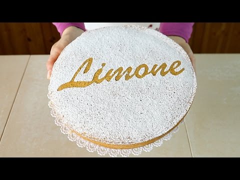 TORTA SOFFICE AL LIMONE Ricetta Facile Senza Latte e Senza Burro - Lemon Sponge Cake Easy Recipe