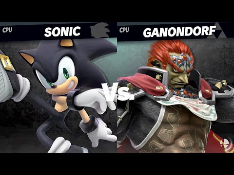 Super Smash Bros. Ultimate - Sonic (Black) vs Ganondorf