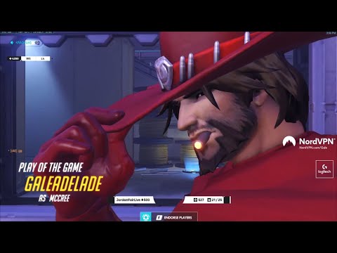 GALE INSANE MCCREE GAMEPLAY! POTG! 35 ELIMS! [ OVERWATCH SEASON 25 TOP 500 ]