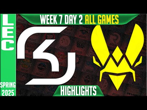 SK vs VIT Highlights ALL GAMES | LEC Spring Split W7D2 2025 | SK Gaming vs Team Vitality