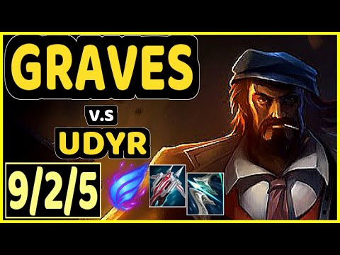 CANYON (GRAVES) vs UDYR - 9/2/5 KDA JUNGLE CHALLENGER GAMEPLAY - KR