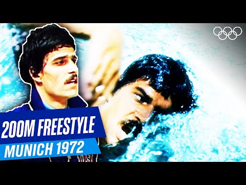 Mark Spitz wins Men's 200m Freestyle - FULL EVENT | Munich 1972