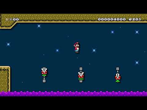 Piranha Coaster by Aiden07 - Super Mario Maker 2 - No Commentary 1cb 022020