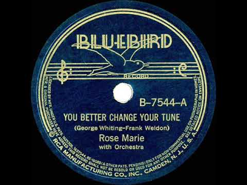 1938 Rose Marie - You Better Change Your Tune