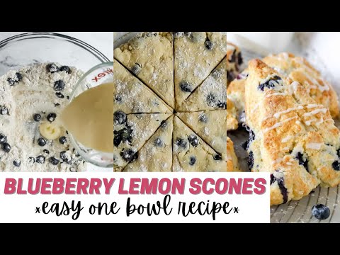 Blueberry Lemon Scones - Tender And Flaky!