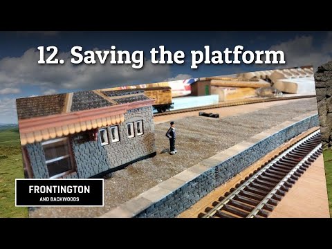 Platform edging and a gravel surface using sand | Modelling a GWR branch line | Episode 12