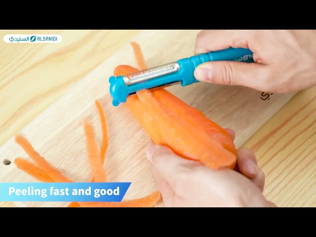 Plastic Vegetable and Fruit Peeler 2.6*21.3cm - Easy to use and clean, safe, ideal for storage and transport