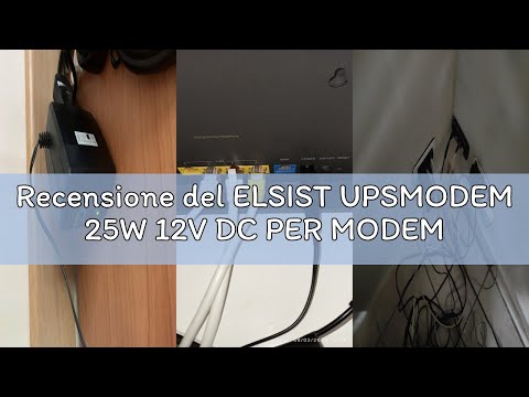 Recensione del ELSIST UPSMODEM 25W 12V DC PER MODEM