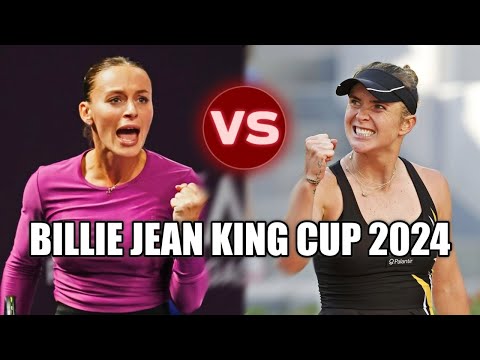 Elina Svitolina vs Ana Bogdan BILLIE JEAN KING CUP 2024 Highlights