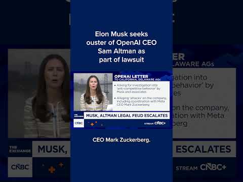 Elon Musk seeks ouster of OpenAI CEO Sam Altman as part of lawsuit