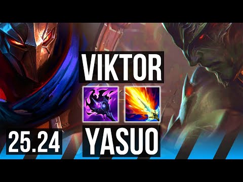 VIKTOR vs YASUO (MID) | KR Master | 25.24