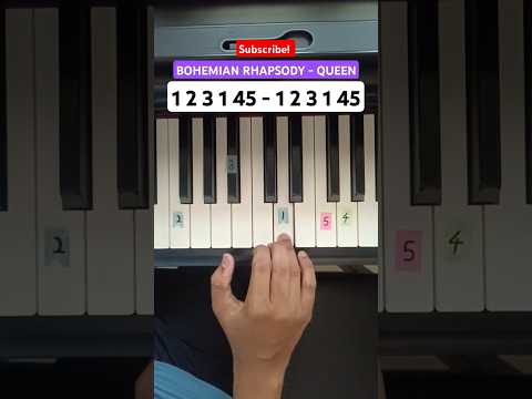 Bohemian Rhapsody - Queen 😱(Piano Tutorial) 🔥 #shorts #piano