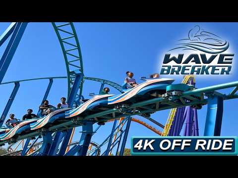 Off-ride footage of a Wave Breaker: The Rescue Coaster train