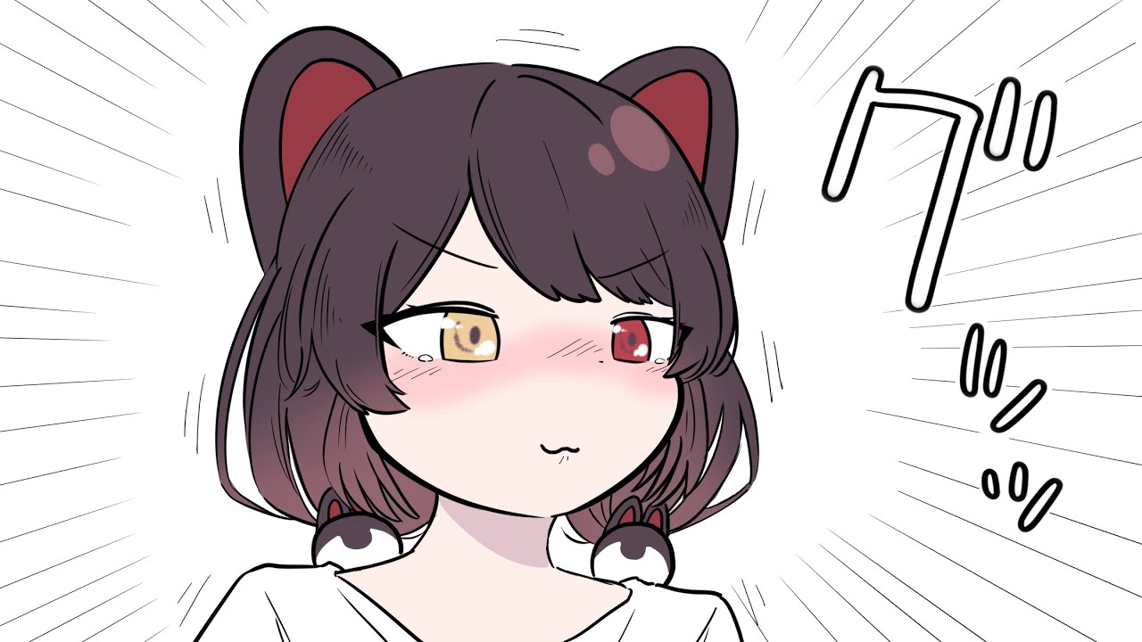 【手描き】戌亥とこが泣きそうになった瞬間【さんばか】