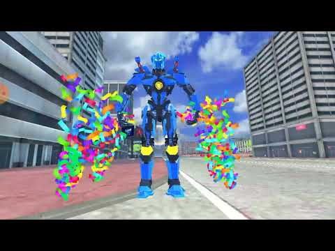 Flying Police Helicopter Car Transform Robot Games #3