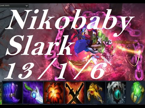 Nikobaby Slark all fights 13 kills highlight! - Alliance vs Winstrike Game1 - Dota2