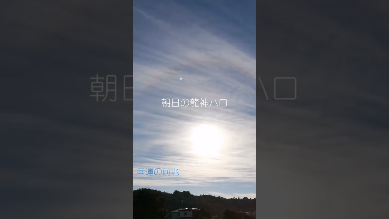 朝白龍さんが来たら朝日の龍神ハロが出てました🐉🌈龍雲 龍神 龍神ハロ龍神守護 天龍🐉🌈369 #スピリチュアル #パワースポット