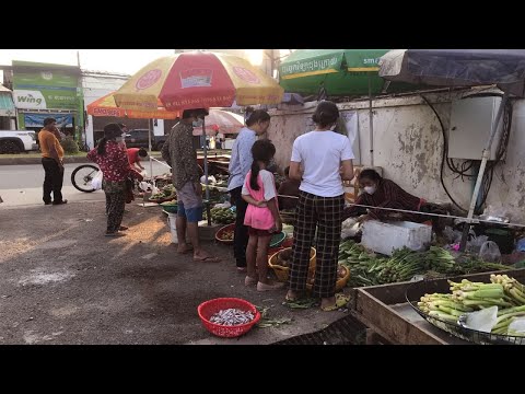 Cycling My Area Lockdown 18th Day - Amazing Street Food During Lockdown Town @ Russey Keo
