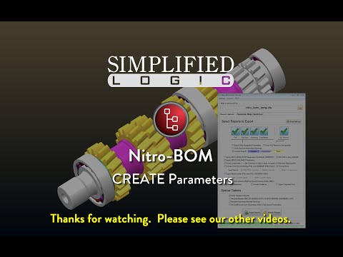 Nitro-BOM, CREATE Parameters