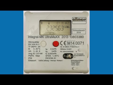 Wärmezähler "UltramaXX" von Allmess richtig ablesen und verstehen